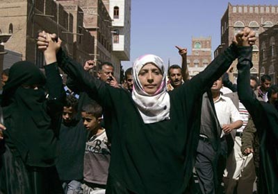 توكل كرمان الناشطة والكاتبة اليمنية الحاصلة على  جائزة نوبل للسلام 2011